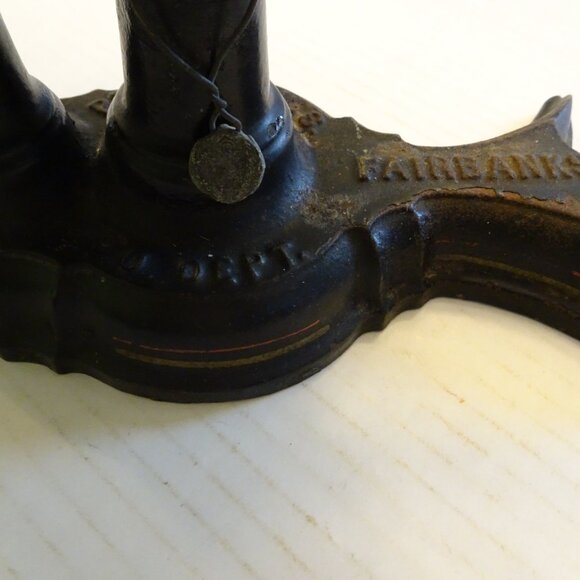 United States Postal Office Scale 4 lb. Limit Fairbanks  - Cast Iron & Brass - Picture 8 of 12